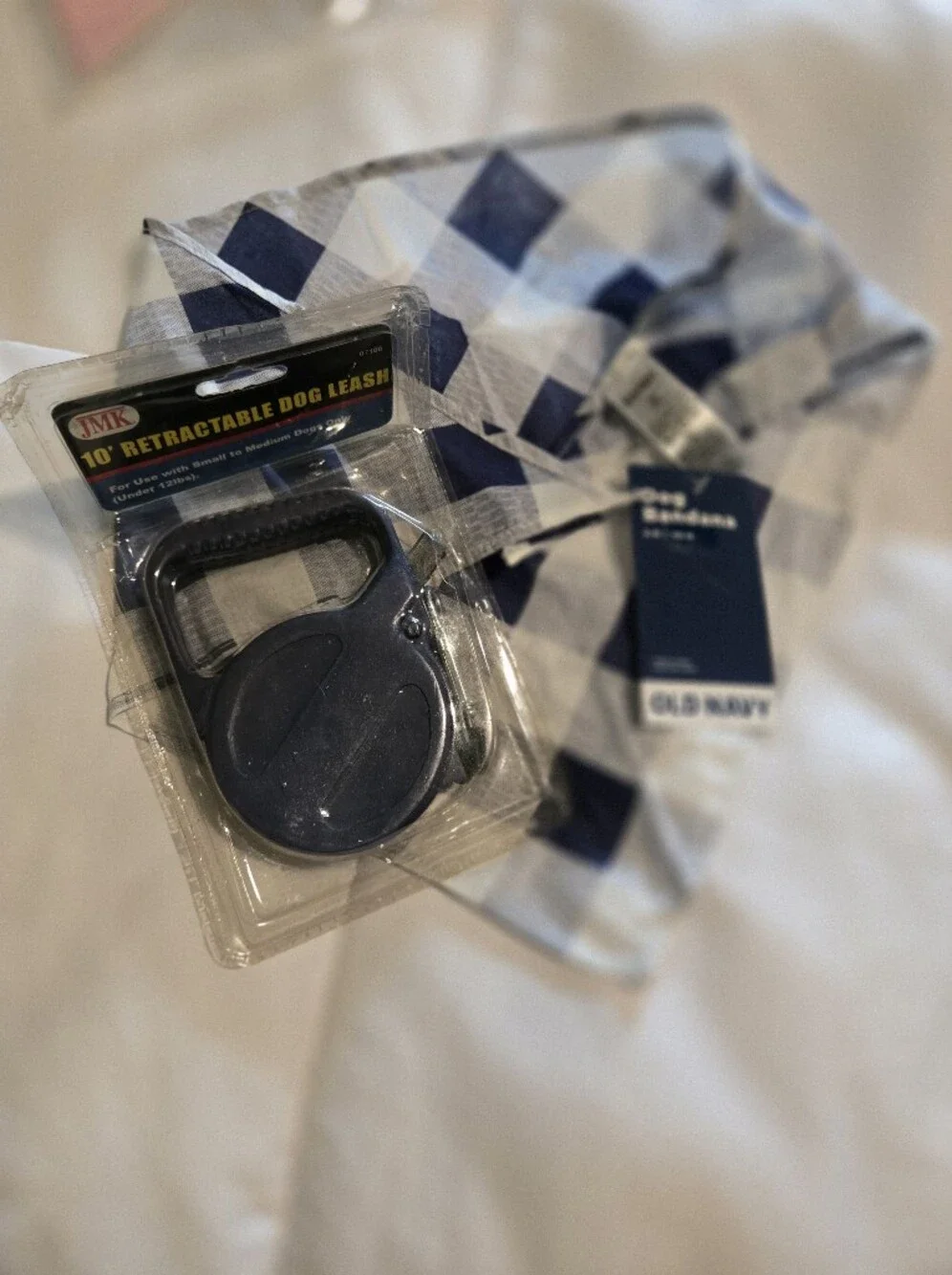 Retractable Dog Leash - Blue - Unbranded And Bandana